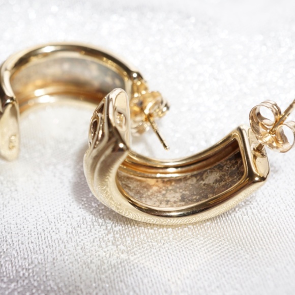 Vintage Vermeil Post Earrings - Picture 4 of 6